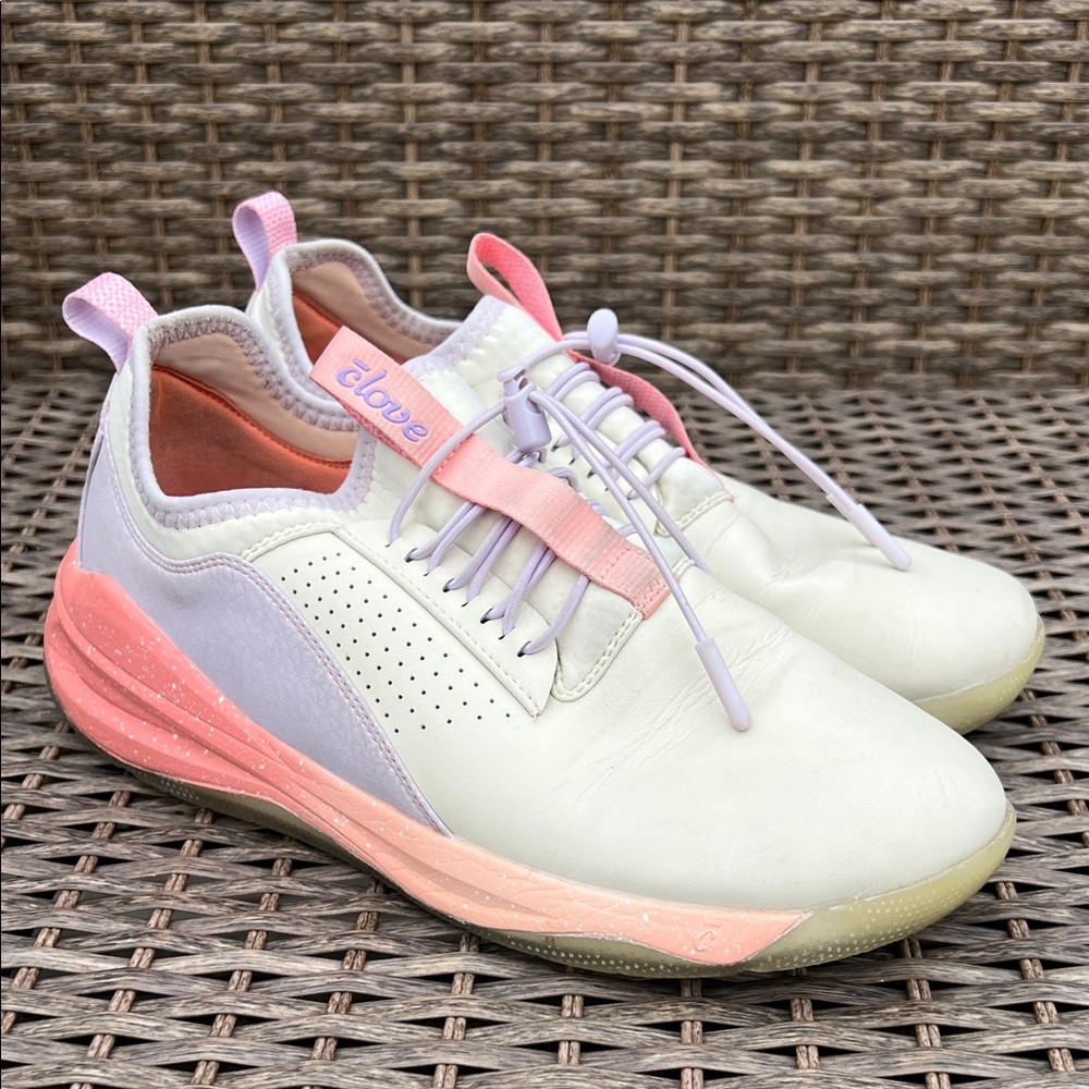 Clove Grey Purple Pink Pull On Comfort‎ Sneakers Size 9 Sporty Athletic Stylish